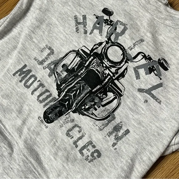 Official Harley Davidson Shirt Short Set 18/24 Months So Cute - Picture 2 of 9